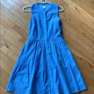 Periwinkle J Crew Eyelet pattern dress (WORN ONCE)
